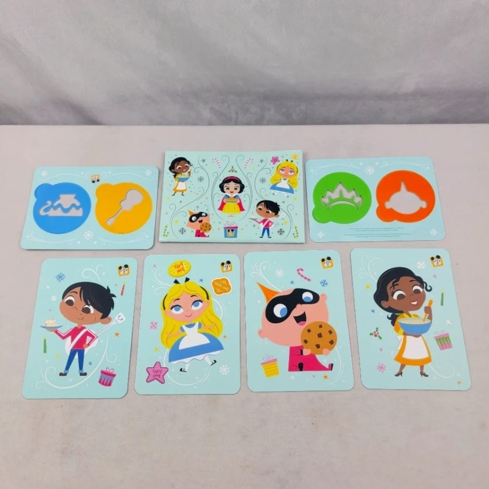 New‎ Disney Passholder set of 4 recipe cards, 4 stencils and envelope